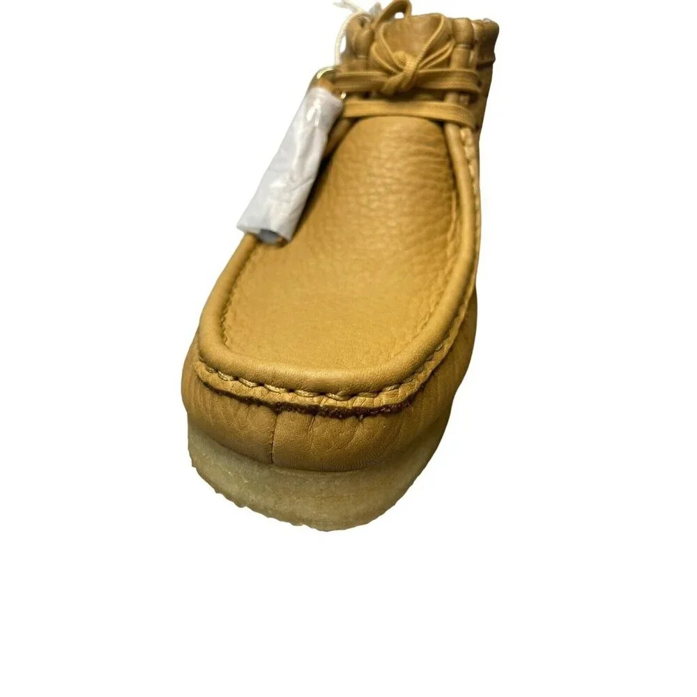 Clarks Original Free People Wallabee Women's Leather Boots Size 9.5 Mid Tan - Picture 7 of 13
